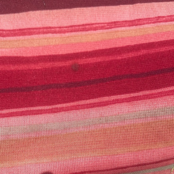 90s Y2K Vintage La Belle Striped Body con Dress Size 6 Pink Spaghetti Straps - Picture 4 of 6